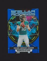 Trevor Lawrence [Blue] Football Cards 2021 Panini Rookies and Stars Stellar Prices