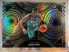 Jaden Ivey [Yellow Flood] #16 Basketball Cards 2022 Panini Obsidian Tunnel Vision Prices