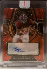 Brian Robinson Jr. [Red Lazer] Football Cards 2022 Panini Select Draft Picks Rookie SIgnatures Prices