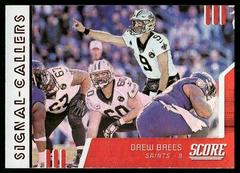 Drew Brees [Red] #SC-23 Football Cards 2019 Panini Score Signal Callers Prices