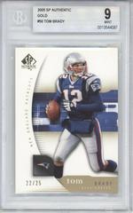 Tom Brady [Gold] Football Cards 2005 SP Authentic Prices