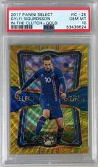 Gylfi Sigurdsson [Gold] Soccer Cards 2017 Panini Select in the Clutch Prices