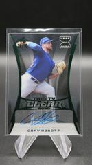 Cory Abbott [Green] Baseball Cards 2020 Leaf Trinity Clear Autographs Prices