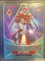 Skyy Moore [Teal] #RIS-10 Football Cards 2022 Panini Phoenix Rookie Rising Prices
