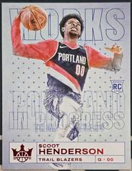 Scoot Henderson [Ruby] #21 Basketball Cards 2023 Panini Court Kings Works in Progress Prices