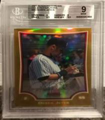Derek Jeter [Gold Refractor] #80 Baseball Cards 2009 Bowman Chrome Prices
