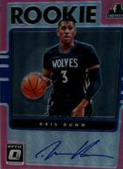 Kris Dunn [Pink] Basketball Cards 2016 Panini Donruss Optic Rookie Signatures Prices
