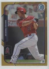 David Freese [Gold Refractor] #47 Baseball Cards 2015 Bowman Chrome Prices