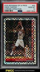 Vince Carter [Chrome Xfractor] #55 Basketball Cards 2005 Bowman Prices