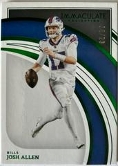 Josh Allen [Emerald] #11 Football Cards 2022 Panini Immaculate Collection Prices