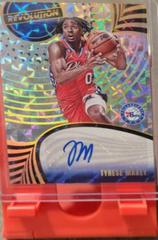 Tyrese Maxey [Kaleido] #5 Basketball Cards 2023 Panini Revolution Autograph Prices