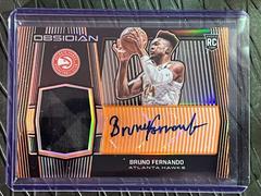 Bruno Fernando [Electric Etch Orange] Basketball Cards 2019 Panini Obsidian Rookie Autographs Prices