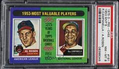 1953 MVP's [R. Campanella ,  A. Rosen] #191 Baseball Cards 1975 O Pee Chee Prices