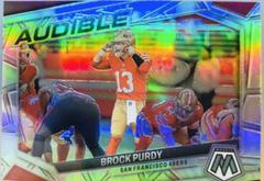 Brock Purdy [Silver] #AS-BP Football Cards 2023 Panini Mosaic Audible Prices