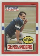 Nick Mike Mayer Football Cards 1985 Topps USFL Prices