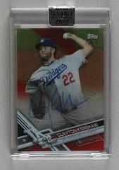 Clayton Kershaw [Red] #CAAU-CK Baseball Cards 2017 Topps Clearly Authentic Autographs Prices