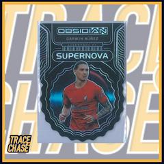 Darwin Nunez [Purple] #10 Soccer Cards 2022 Panini Obsidian Supernova Prices