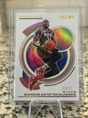 Giannis Antetokounmpo [Gold] #182 Basketball Cards 2022 Panini Recon Prices