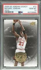 Michael Jordan Gold #72 Basketball Cards 2009 Upper Deck Jordan Legacy Prices