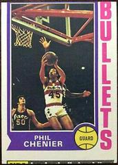 Phil Chenier #165 Basketball Cards 1974 Topps Prices