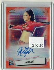 Aliyah [Orange Refractor] Wrestling Cards 2021 Topps Chrome WWE Autographs Prices