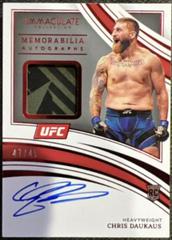 Chris Daukaus [Memorabilia Autograph Red] #110 Ufc Cards 2022 Panini Immaculate UFC Prices