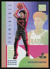 Anfernee Simons [Red] #23 Basketball Cards 2018 Panini Status Rookie Prominence Prices
