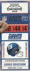 Ahmad Bradshaw #63 Football Cards 2010 Playoff Contenders Prices