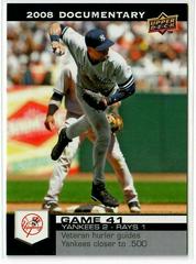 Derek Jeter #1381 Baseball Cards 2008 Upper Deck Documentary Prices