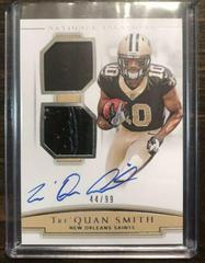 Tre'Quan Smith Football Cards 2018 National Treasures Rookie Dual Materials Prices