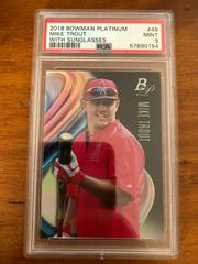 Mike Trout [With Sunglasses] #49 Baseball Cards 2018 Bowman Platinum Prices