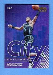 De'Aaron Fox [Holo] #28 Basketball Cards 2021 Panini Hoops City Edition Prices