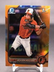 Jackson Holliday [Orange] #BDC-168 Baseball Cards 2022 Bowman Draft Chrome Prices