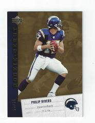 Philip Rivers [Gold] #80 Football Cards 2006 Upper Deck Rookie Debut Prices