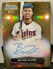 Bryan Acuna [Gold] Baseball Cards 2022 Bowman Sterling Prospect Autographs Prices