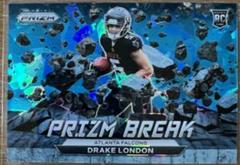 Drake London [Blue Ice] Football Cards 2022 Panini Prizm Break Prices
