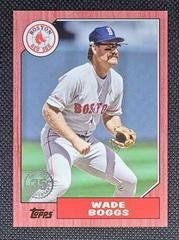 Wade Boggs [Red] #T87-86 Baseball Cards 2022 Topps 1987 Prices