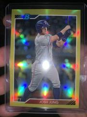 Josh Jung [Yellow Refractor] #JNG Baseball Cards 2020 Bowman Heritage Chrome Prospects Prices