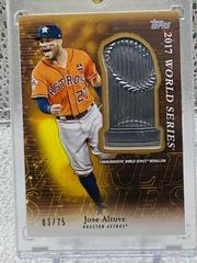 Jose Altuve [Gold] Baseball Cards 2023 Topps Update Commemorative World Series Trophy Medallion Prices