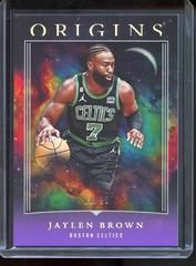 Jaylen Brown [Purple FOTL] #3 Basketball Cards 2023 Panini Origins Prices