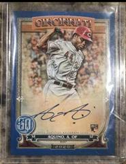 Aristides Aquino [Blue] #AAQ Baseball Cards 2020 Topps Gypsy Queen Autographs Prices