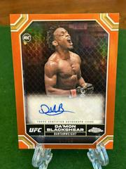 Da'Mon Blackshear [Orange Refractor] #CRA-DMB Ufc Cards 2024 Topps Chrome UFC Rookie Autograph Prices