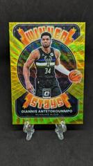 Giannis Antetokounmpo [Gold Wave] Basketball Cards 2021 Panini Donruss Optic Winner Stays Prices