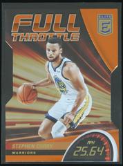 Stephen Curry [Orange Die Cut] Basketball Cards 2022 Panini Donruss Elite Full Throttle Prices