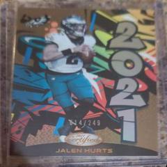 Jalen Hurts [Bronze] #2021-4 Football Cards 2021 Panini Certified 2021 Insert Prices