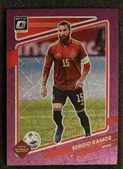 Sergio Ramos [Optic Purple Velocity] Soccer Cards 2021 Panini Donruss Road to Qatar Prices
