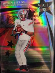Justin Fields [Silver] #SS-JF Football Cards 2022 Panini Select Draft Picks Stars Prices