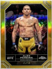 Alex Pereira [Gold Refractor] #4 Ufc Cards 2024 Topps Chrome UFC Prices