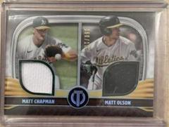 Matt Olson, Matt Chapman Baseball Cards 2022 Topps Tribute Dual Relics 2 Prices