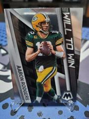 Aaron Rodgers Football Cards 2022 Panini Mosaic Will to Win Prices